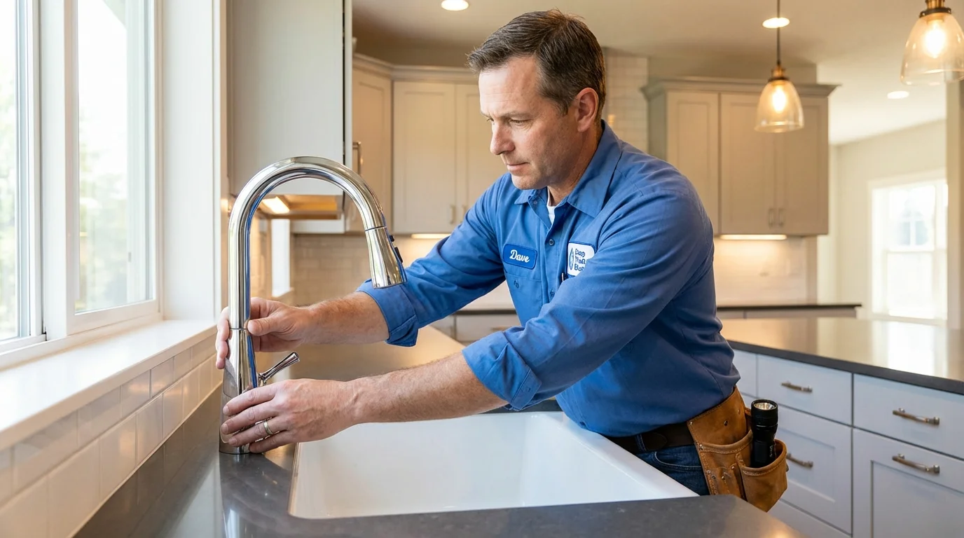 Kitchen faucet installation by Johns Plumbing LLC in Chicago